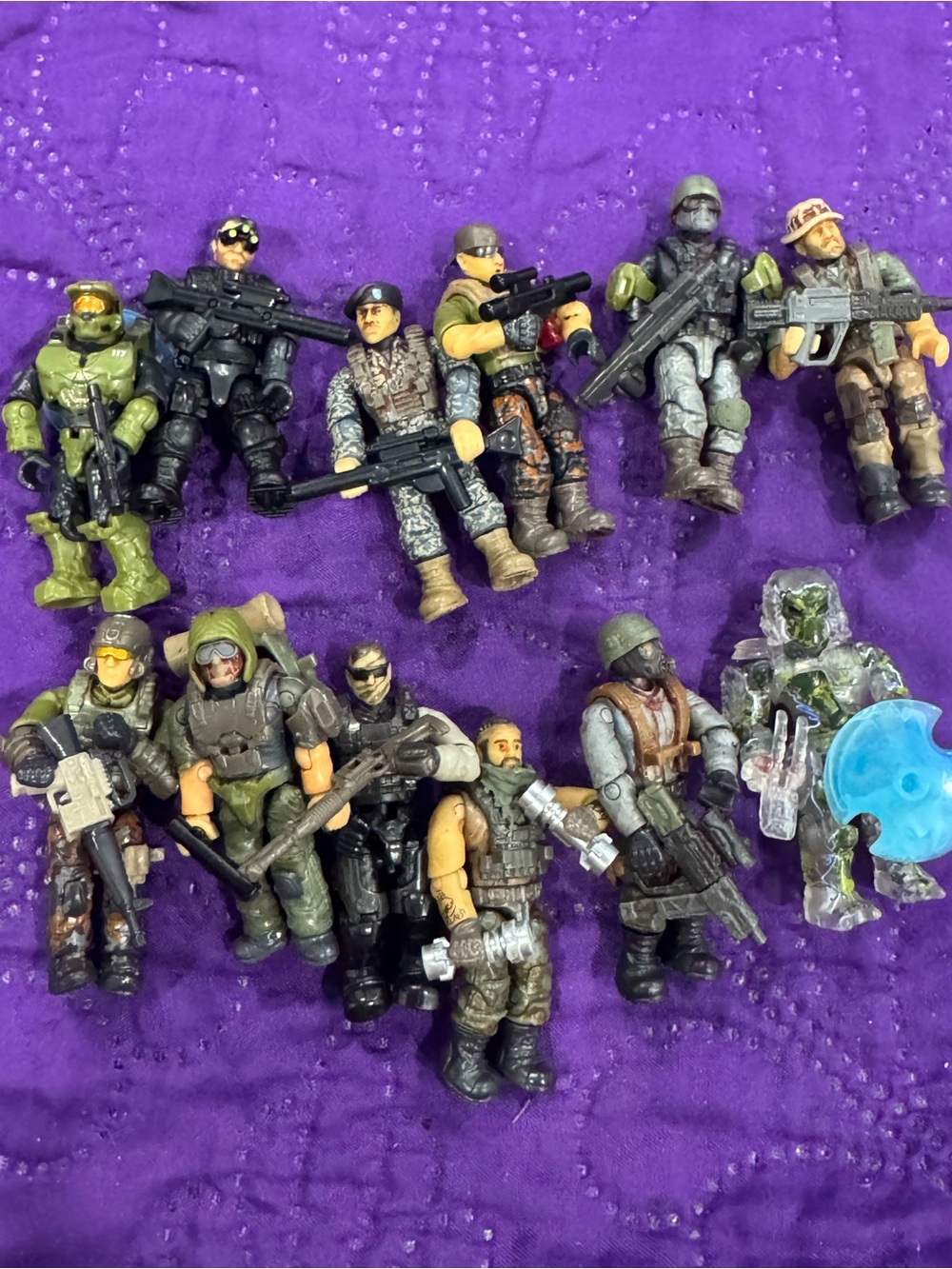 Military Action Figure Toy Set - Assorted Green, Gray, Black
